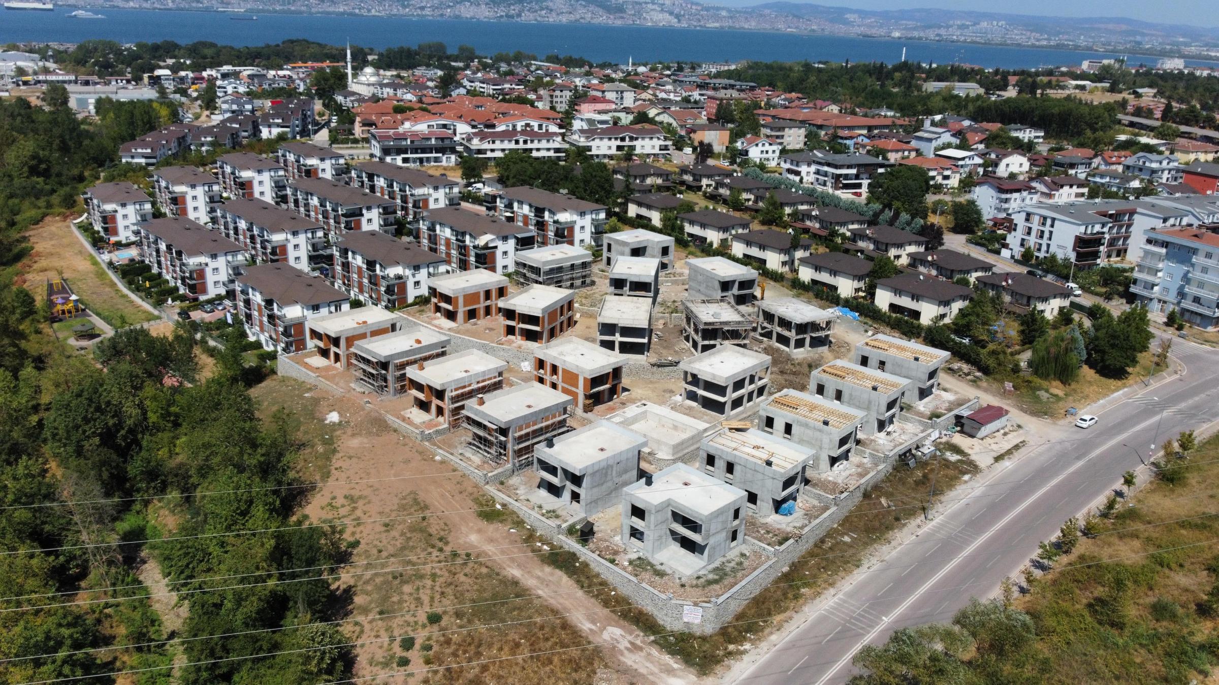 modern residential building apartments